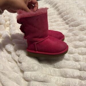 UGG Fuchsia Boots with Bows